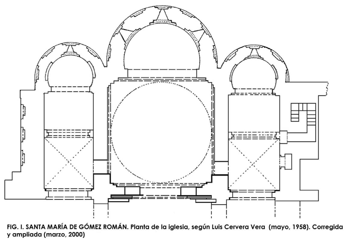 Plano de la cabecera de la iglesia del monasterio de Santa María de Gómez Román